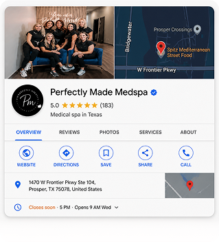 Optimized Google Business Profile ranking in the Map Pack top 3